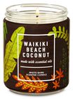 Waikiki Beach Coconut Single Wick Candle image number null