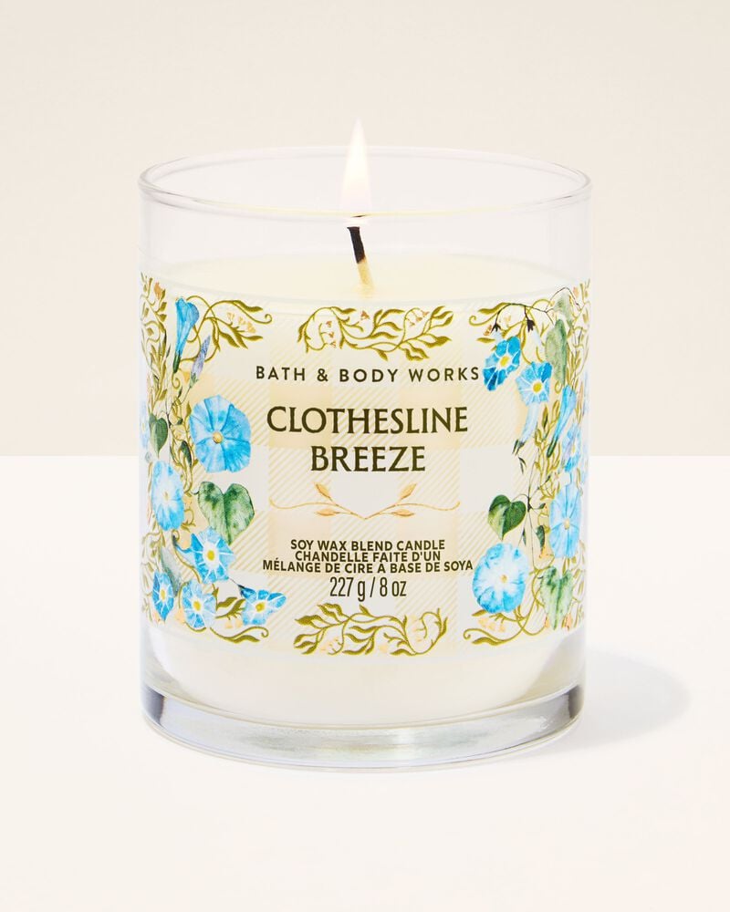 Clothesline Breeze Single Wick Candle Single Wick Candle