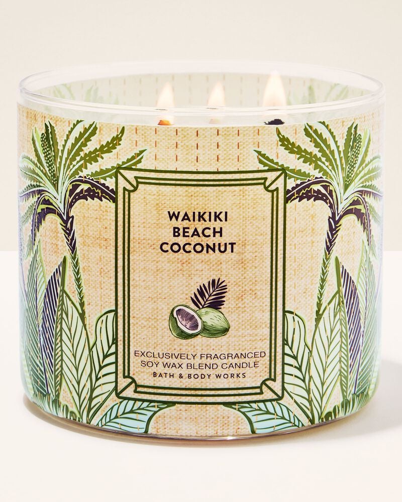 Waikiki Beach Coconut 3-Wick Candle 3-Wick Candle