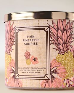 Pink Pineapple Sunrise 3-Wick Candle image number null