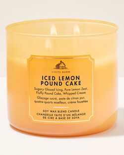 Iced Lemon Pound Cake 3-Wick Candle image number null