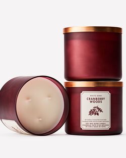 Cranberry Woods 3-Wick Candle image number null