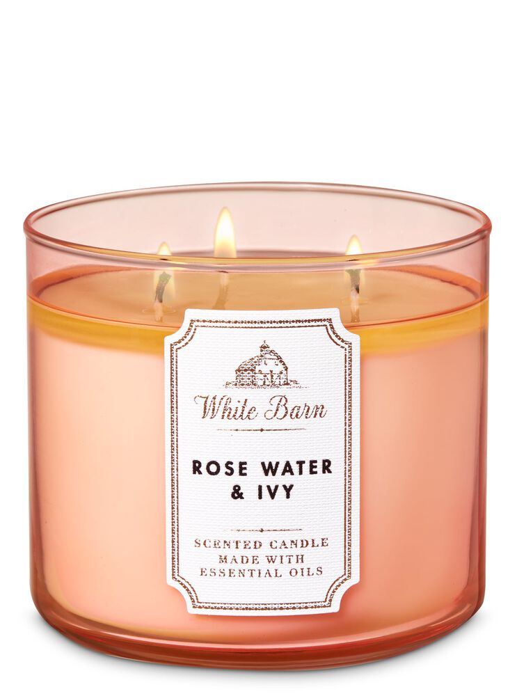 Rose Water & Ivy 3-Wick Candle 3-Wick Candle