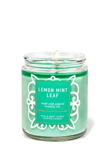 Lemon Mint Leaf Single Wick Candle Single Wick Candle