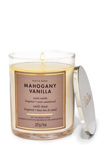 Mahogany Vanilla Single Wick Candle Single Wick Candle
