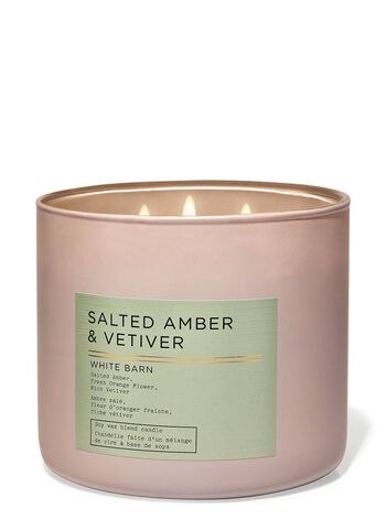 Salted Amber & Vetiver 3-Wick Candle 3-Wick Candle