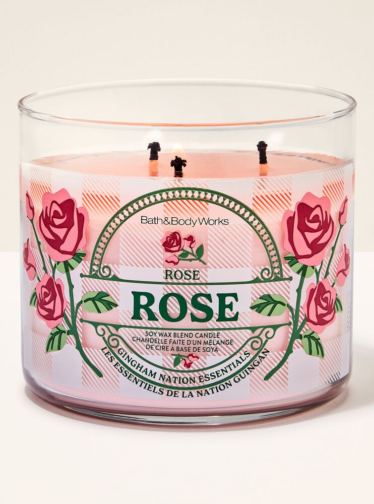 Rose 3-Wick Candle 3-Wick Candle