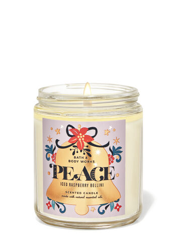 Iced Raspberry Bellini Single Wick Candle Single Wick Candle