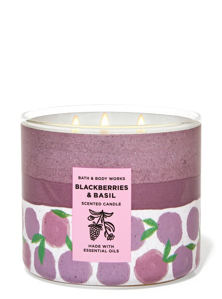 Blackberries & Basil 3-Wick Candle 3-Wick Candle