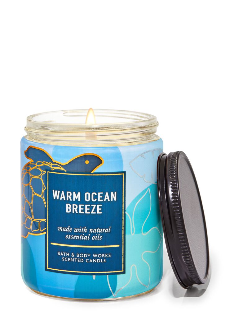 Warm Ocean Breeze Single Wick Candle Single Wick Candle