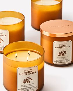 Salted Butterscotch 3-Wick Candle image number null