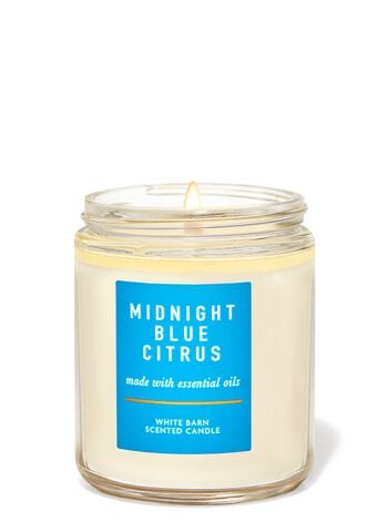 Midnight Blue Citrus Single Wick Candle Single Wick Candle