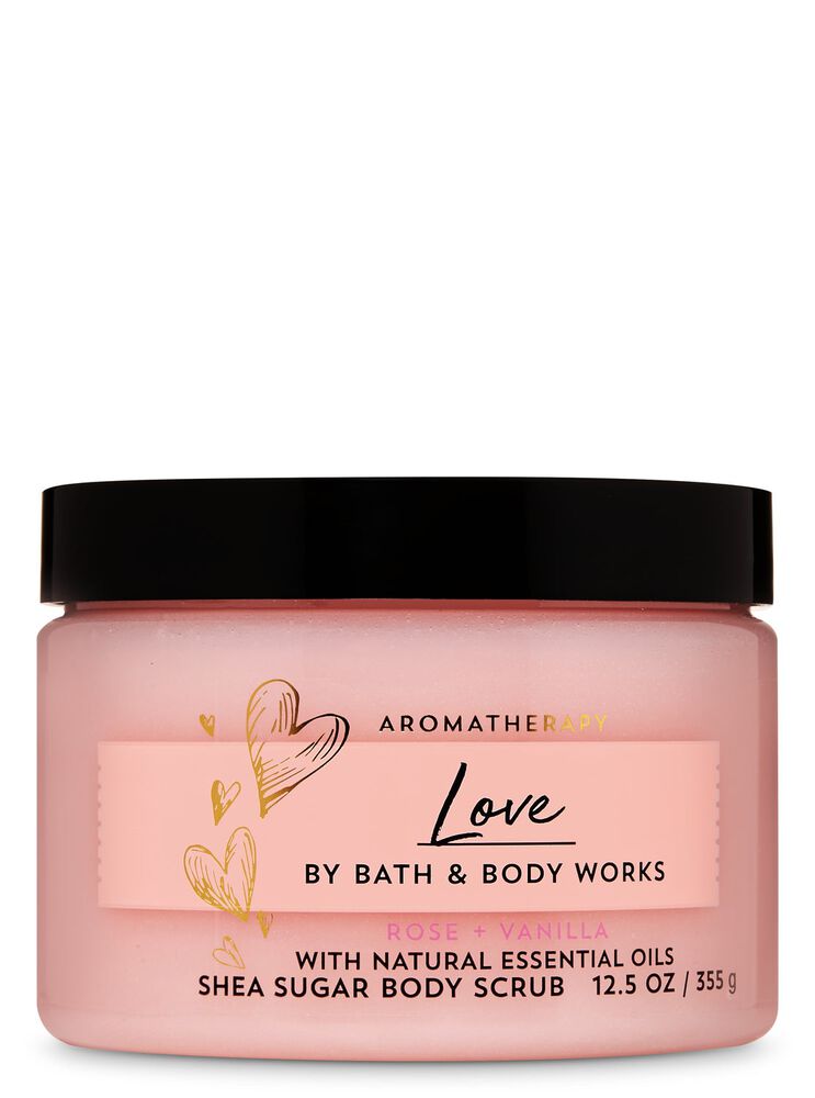Rose Vanilla Body Scrub Shea Sugar Body Scrub