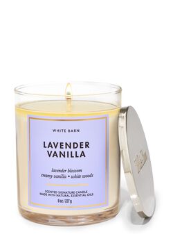 Lavender Vanilla Signature Single Wick Candle