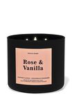 Rose Vanilla 3-Wick Candle image number null