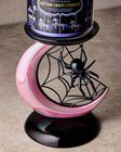 Spider and Moon Pedestal 3-Wick Candle Holder image number null