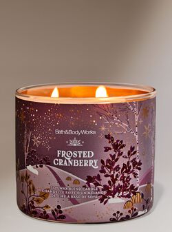 Frosted Cranberry 3-Wick Candle image number null