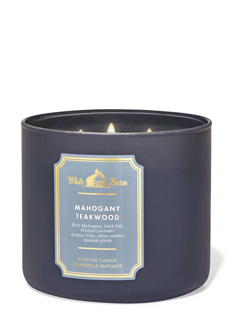 Mahogany Teakwood 3-Wick Candle 3-Wick Candle
