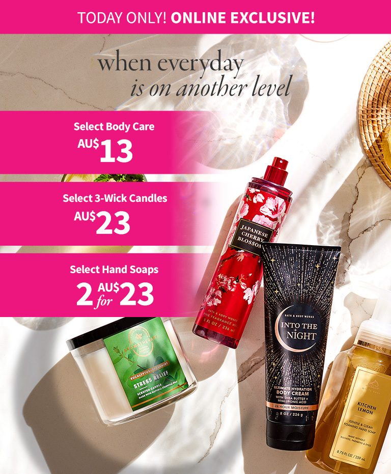 Buy Body Care & Home Fragrances You'll Love | Bath & Body Works Australia