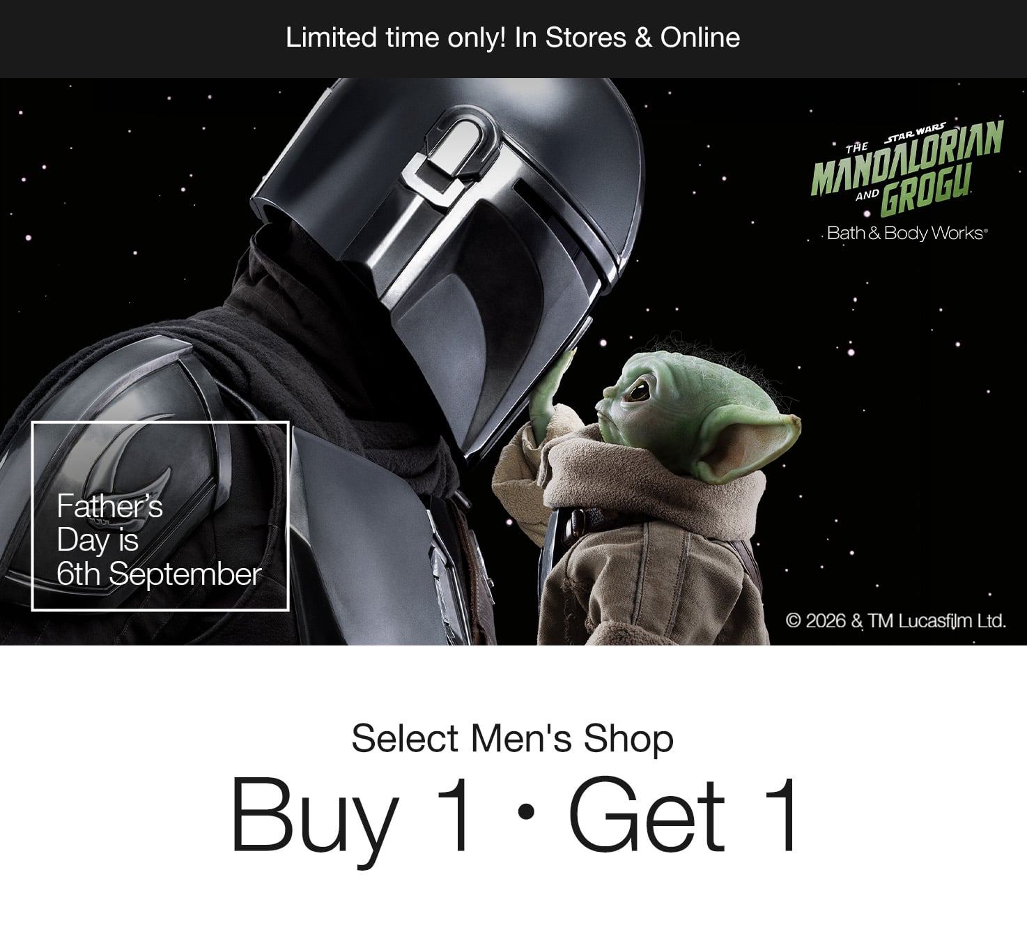 The Men's Shop, Buy 1 Get 1 FREE