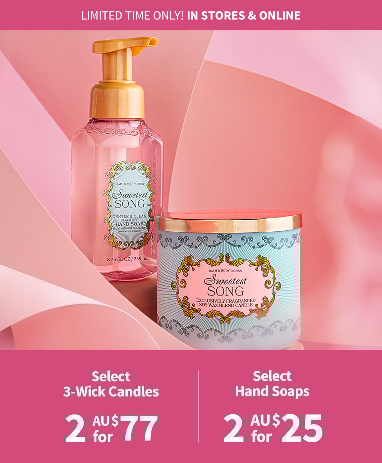 3-wick candles & hand soaps