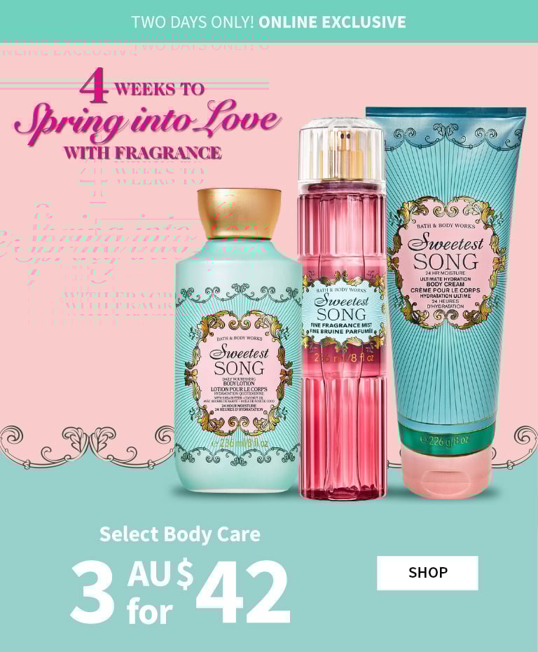 Body Care, Buy 3 For AU$42