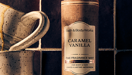 Caramel Vanilla Fine Fragrance Mist bottle
